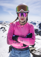 X-BIONIC WOMEN Energizer 4.0 Shirt LG SL neon flamingo/anthracite