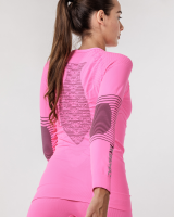 X-BIONIC WOMEN Energizer 4.0 Shirt LG SL neon flamingo/anthracite
