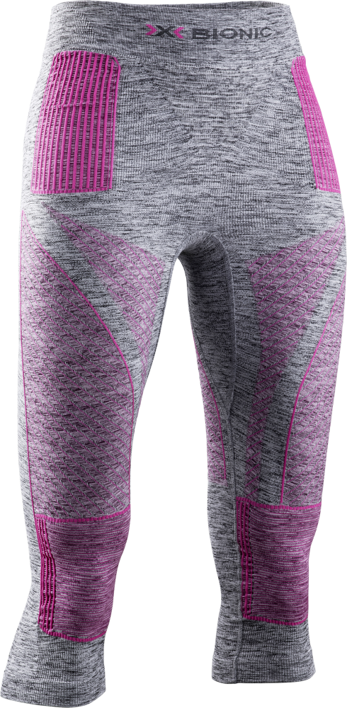 X-BIONIC Women Energy Accumulator 4.0 Melange Pants 3/4 grey melange/pink