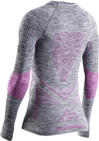 X-BIONIC Women Energy Accumulator 4.0 Melange Shirt LG SL grey melange/pink