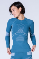 X-BIONIC Women Energy Accumulator 4.0 Shirt LG SL mineral blue/arctic white