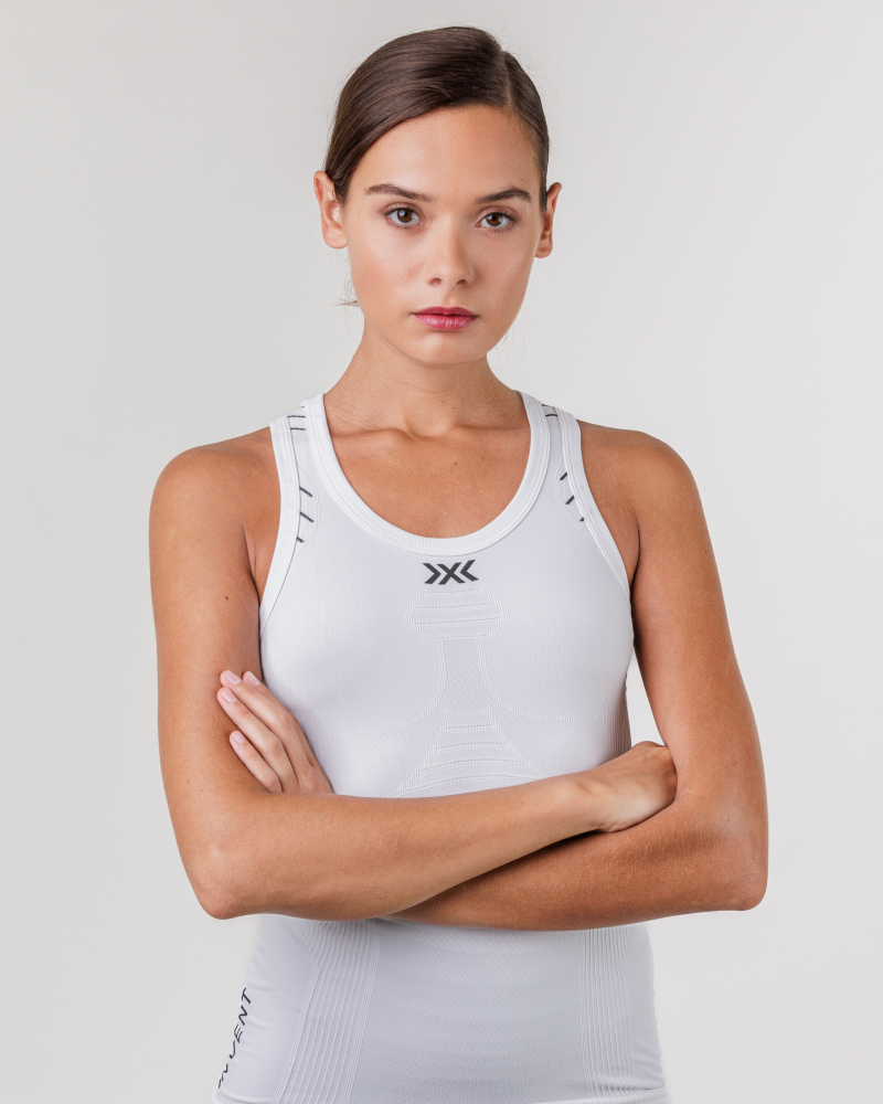 X-BIONIC WOMEN Invent 4.0 LT Singlet arctic white/dolomite grey