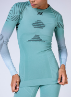 X-BIONIC Women Invent FX Shirt LS sage green/light grey/optical white