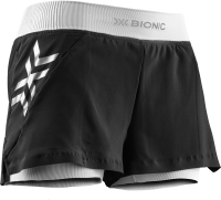 X-BIONIC Women Twyce Race 2in1 Shorts arctic white/pearl grey