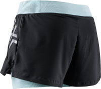 X-BIONIC Women Twyce Race 2in1 Shorts clearwater/black