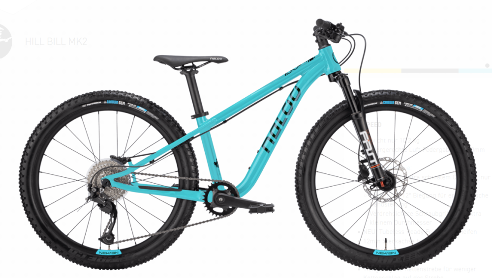 NALOO Hill Bill 24", Mk2, 9-Speed, Turquoise