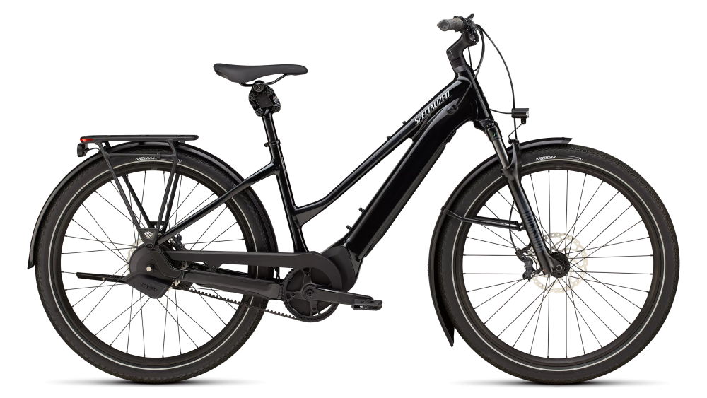 Specialized Turbo Vado 5.0 IGH Step-Through Gloss Castblack / Satin Silver Reflective L