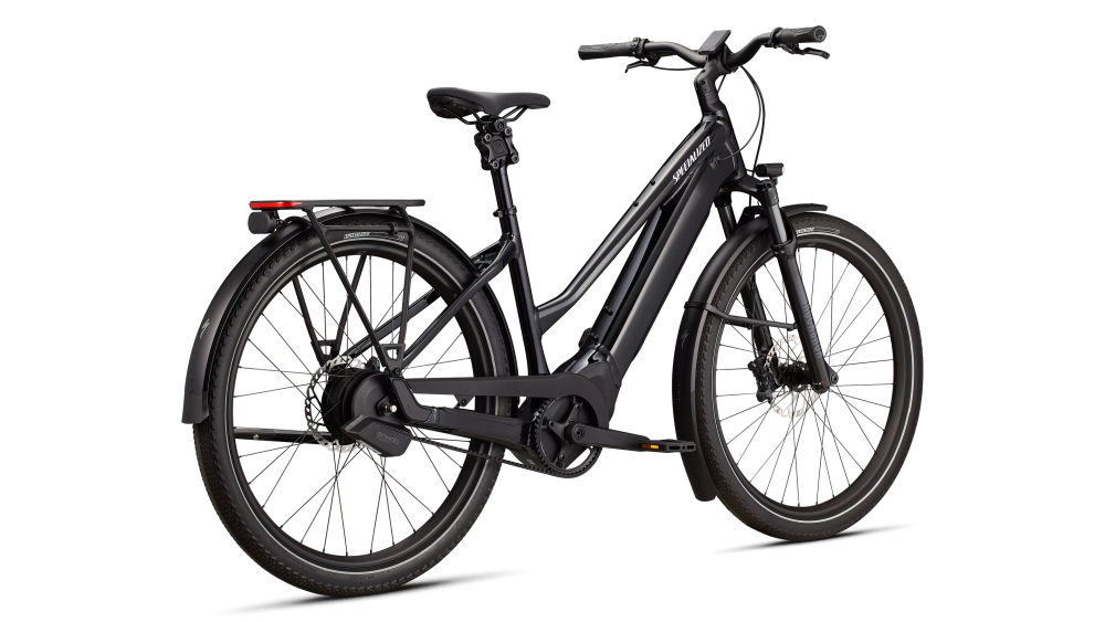 Specialized Turbo Vado 5.0 IGH Step-Through Gloss Castblack / Satin Silver Reflective L