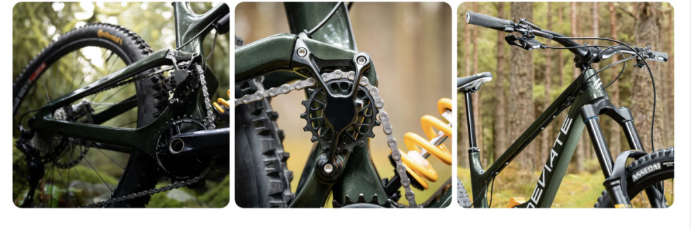 DEVIATE DEVIATE CYCLES CLAYMORE MX MULLET || GREEN (FRAME)  mit Dämpfer